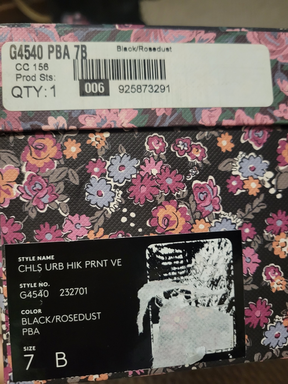 Coach Floral Lace-Up Ankle Boots in Black with Pink & Multicolor Floral Print - Picture 7 of 9